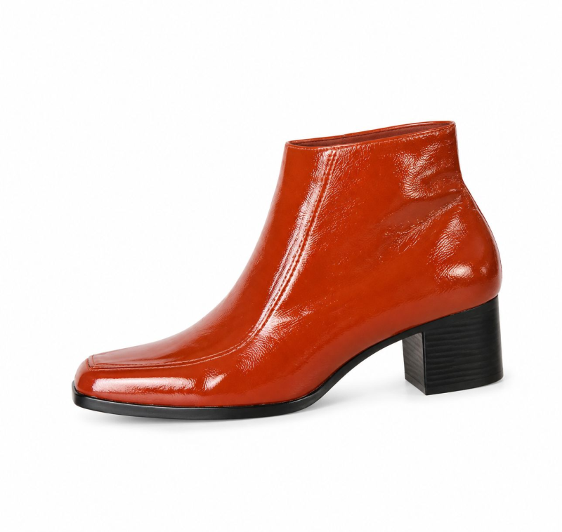 BOTA COURO VRNZ  PILICA CONHAQUE/BICO QU