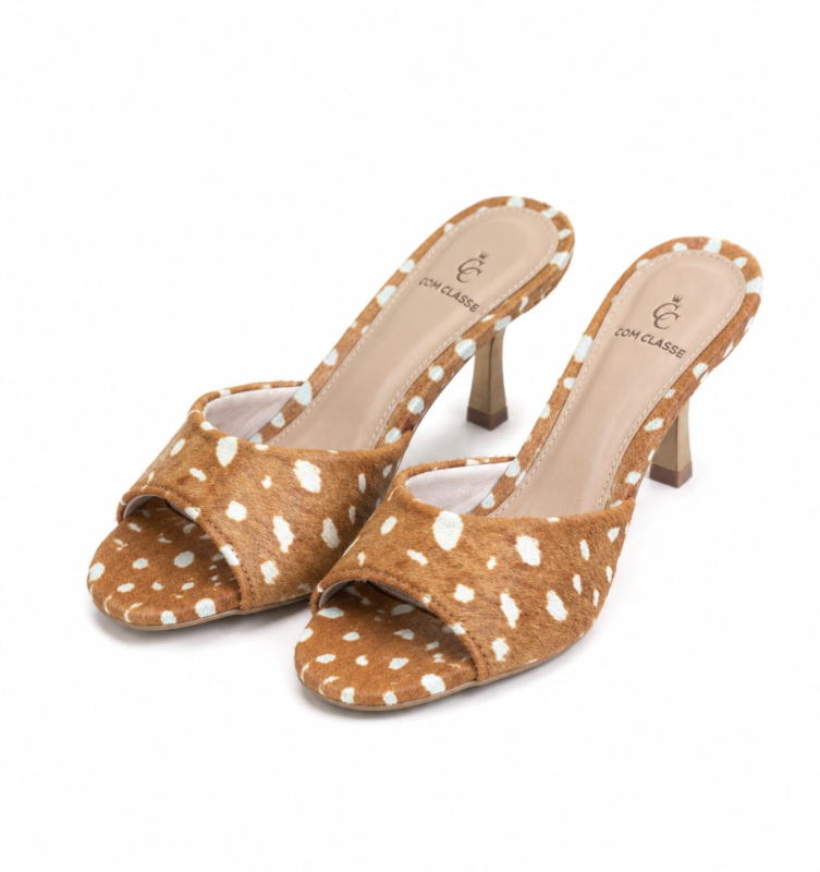 Tamanco Pelo Natural Baby Bambi/Frente F