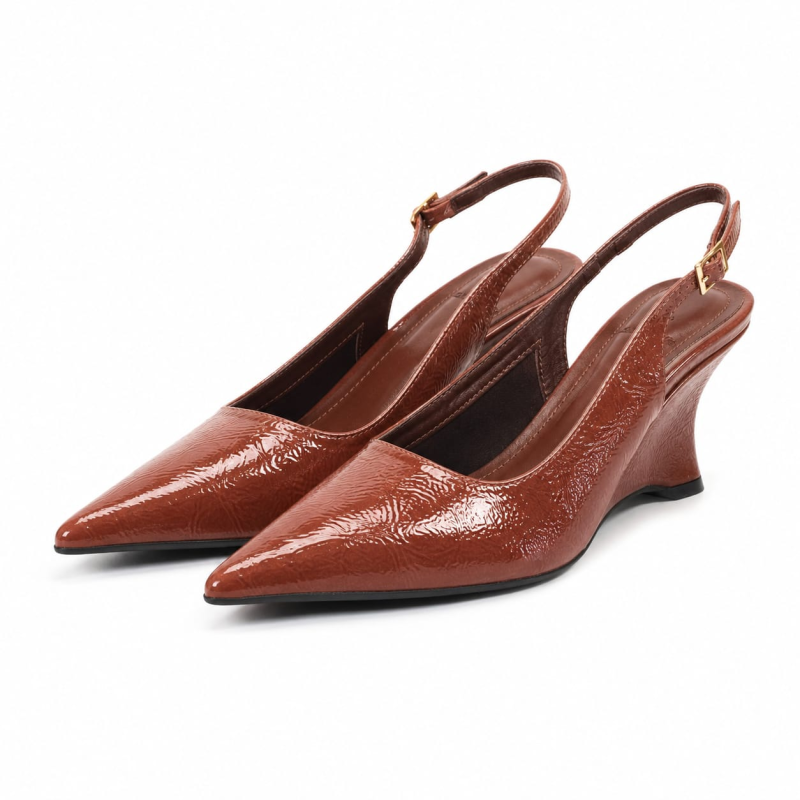 SLINGBACK SLT ANABELA/COURO CASEINADO WH