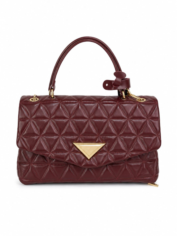 BOLSA TRADICIONAL MEDIA METALASSE BURGUN